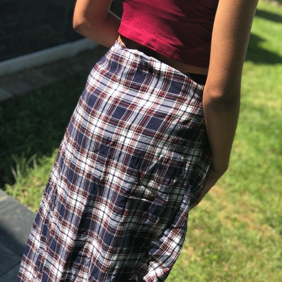 maroon, blue, light grey flannel - Picture 3 of 3